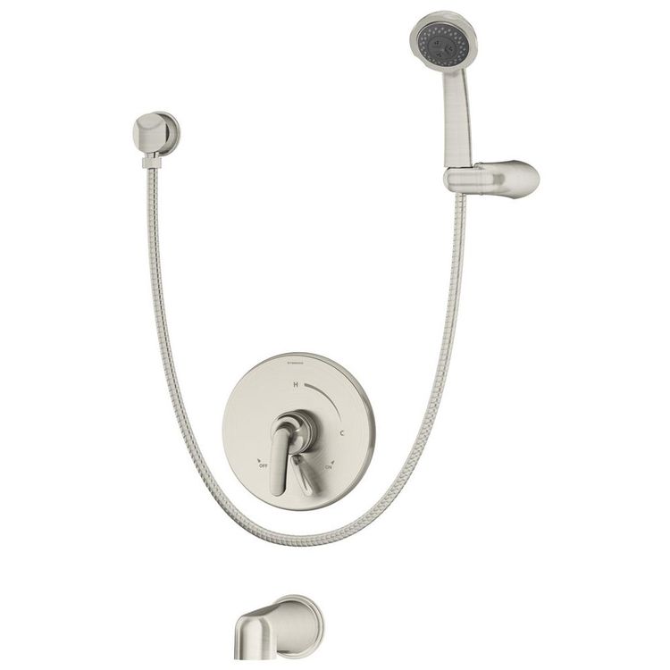 Symmons S-5504-STN-TRM Symmons S-5504-STN-TRM Elm Satin Nickel tub Trim With Handheld And Diverter