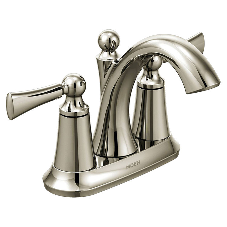 Moen 4505NL Moen 4505NL Wynford Polished Nickel Two Handle Lavatory Faucet