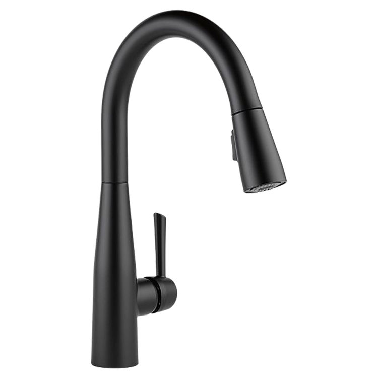 Delta 9113-BL-DST Delta 9113-BL-DST Essa Single Handle Pulldown Kitchen Faucet, Matte Black