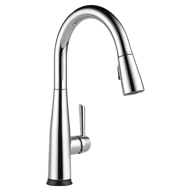 Delta 9113T-DST Delta 9113T-DST Chrome Single Handle Pulldown Kitchen Faucet