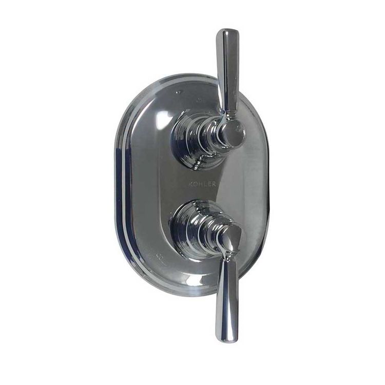 Kohler T10594-4-CP Kohler K-T10594-4-CP Bancroft Polished Chrome Stacked Thermostatic Valve Trim