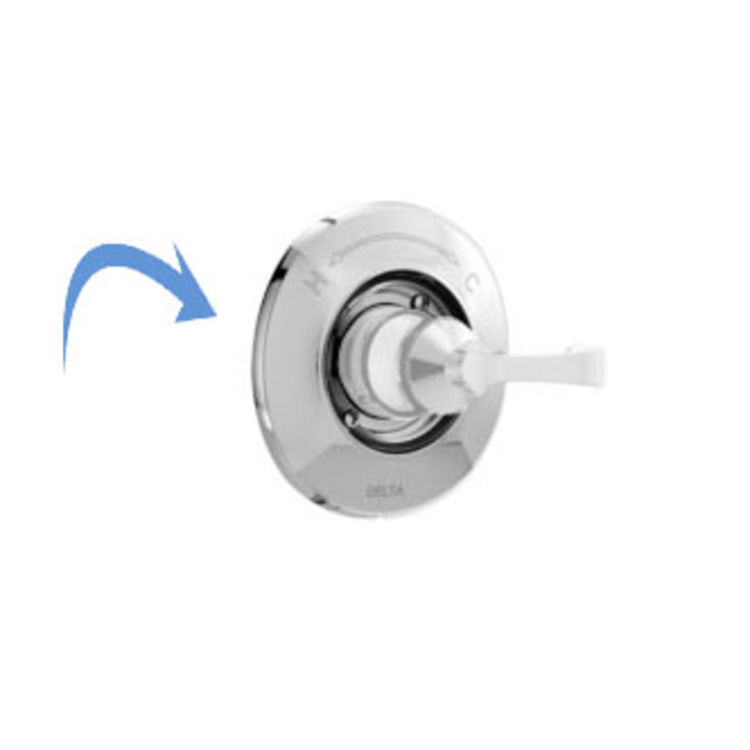 Delta RP64860 Delta RP64860 Mandara Round-Shaped Tub/Shower Valve Trim Escutcheon, Chrome