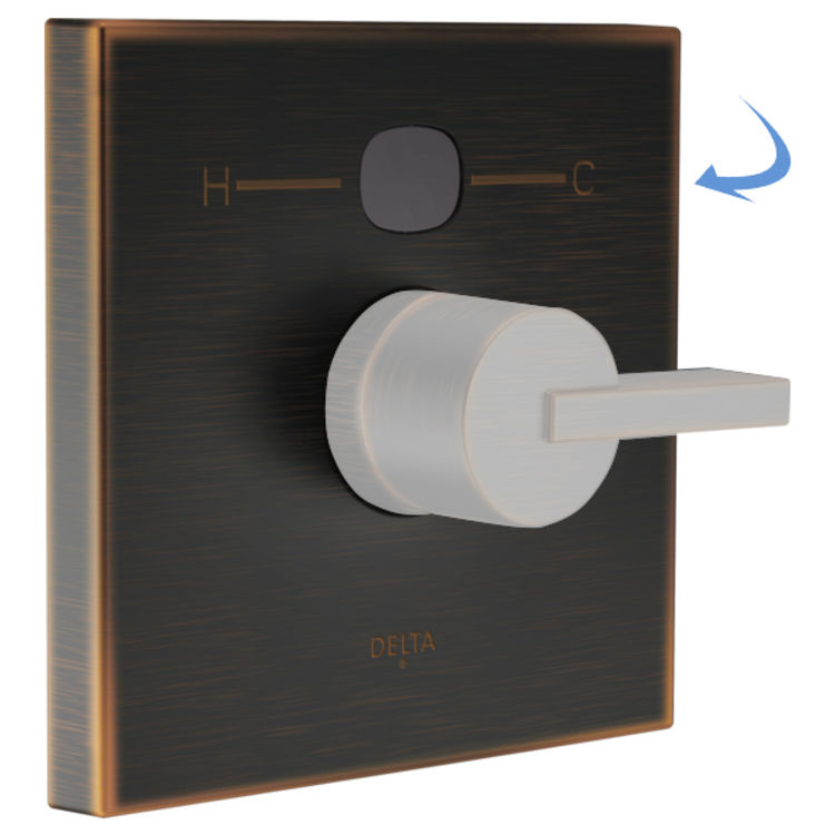 Delta RP78577RB Delta RP78577RB Angular Modern Temp20 Escutcheon - Venetian Bronze