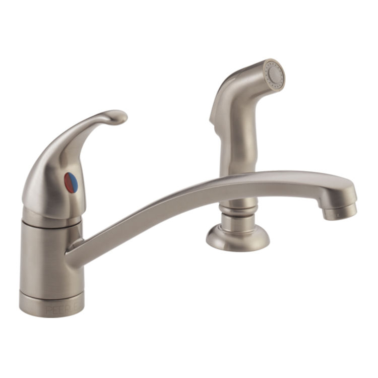 Peerless P188501LF-SS Peerless P188501LF-SS TUNBRIDGE Single-Handle Kitchen Faucet with Spray - Stainless Steel