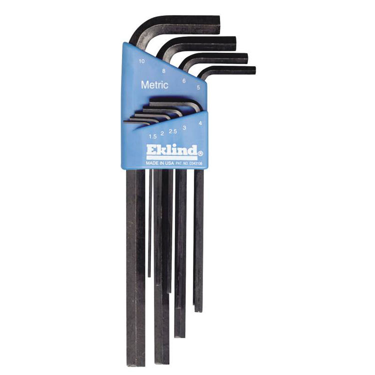 Eklind 10609 Eklind 10609 1.5-10-mm. 9-Piece L-Key/Allen Wrench Set, Metric System