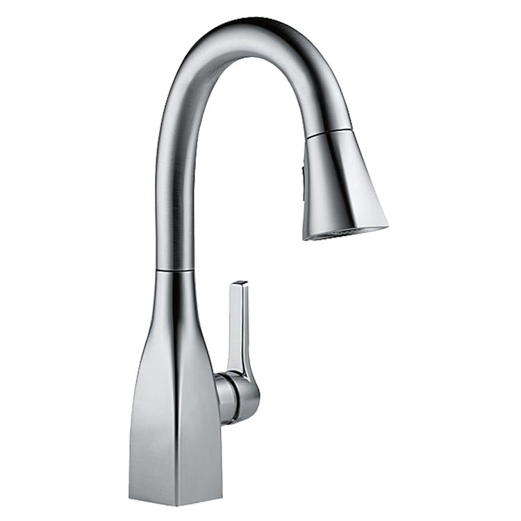 Delta 9983-AR-DST Delta 9983-AR-DST Mateo Single Handle Pull-Down Bar/Prep Faucet, Arctic Stainless