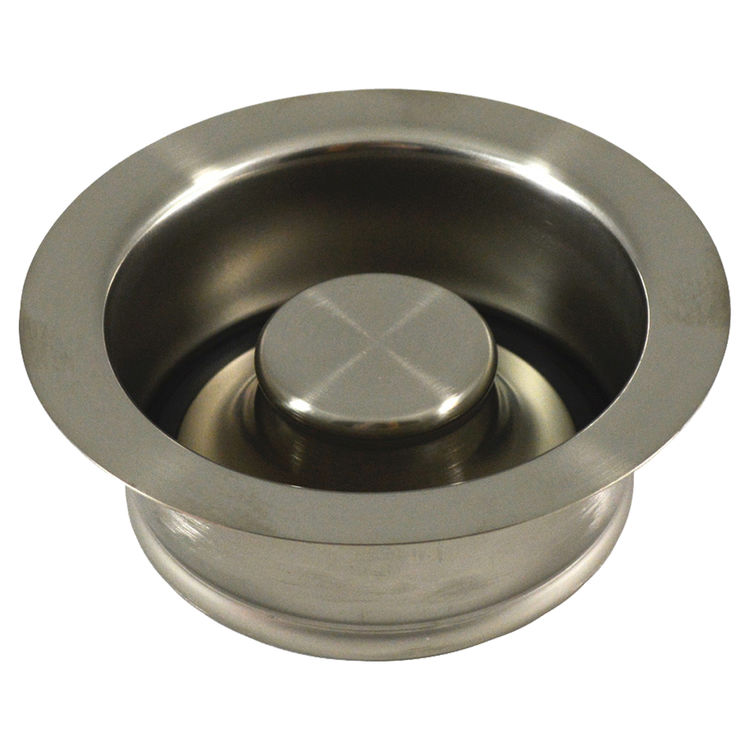 Jones Stephens B0350BN Brushed Nickel Garbage Disposal Flange W/ Stopper