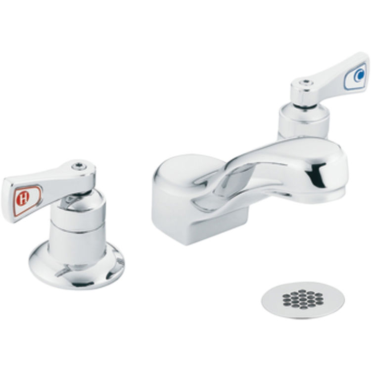 Moen 8224 Moen 8224 M-Dura Chrome Two Handle Lavatory Faucet