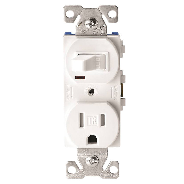 Leviton combination switch and tamper resistant outlet wiring diagram