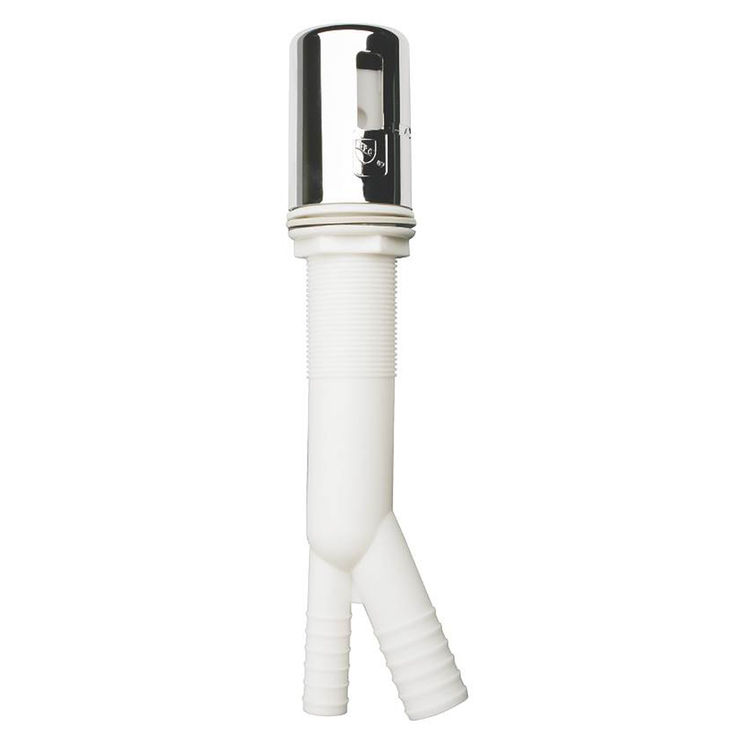 Plumb Pak PP855-70 Plumb Pak PP855-70 Dishwasher Air Gap Inlet, 5/8 in OD Inlet x 7/8 in OD Outlet, Plastic, Chrome Plated