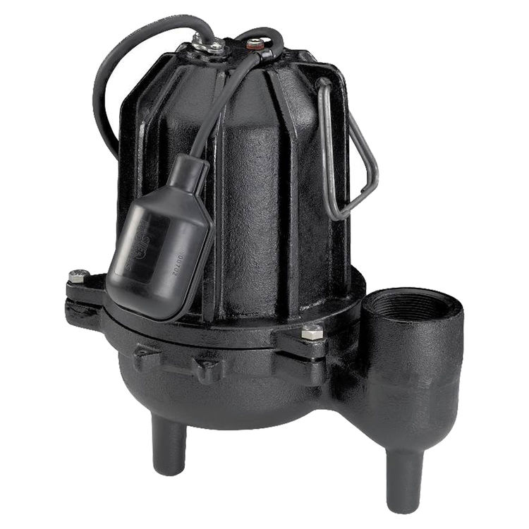 Wayne Wcs50t Sewage Pump With Tether Float Switch 8400 Gph 1 2 Hp 120 V 1 Phase 2 In Npt Outlet Cast Iron