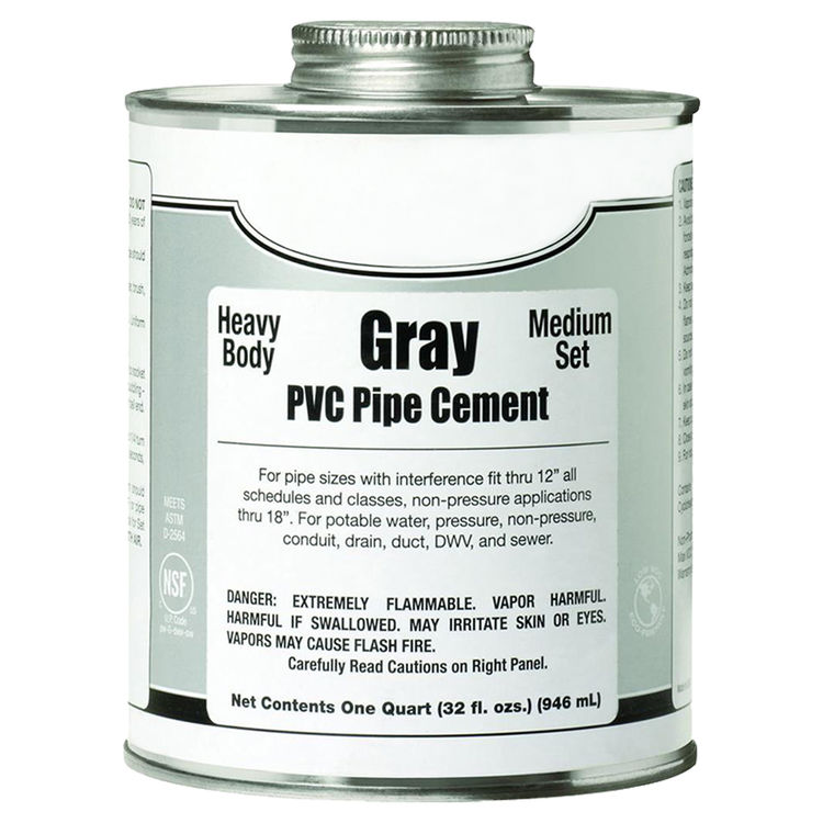 Christy's PVC Gray Cement 1 Quart