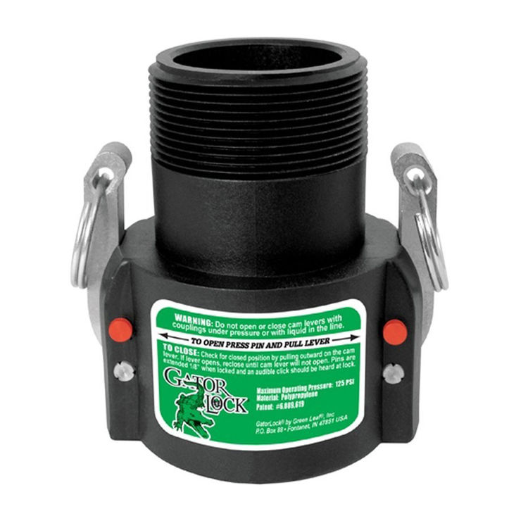 Green Leaf GLP 150 B Gator Lock GLP150B Cam Lever Locking Hose Coupling, 11/2 in, Female