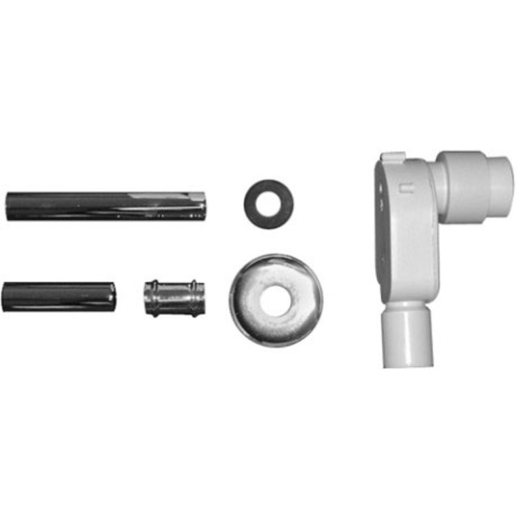 Duravit 50441000 Duravit 0050441000 2nd Floor In-Wall Siphon Kit for Bathroom Architec H70 in Chrome