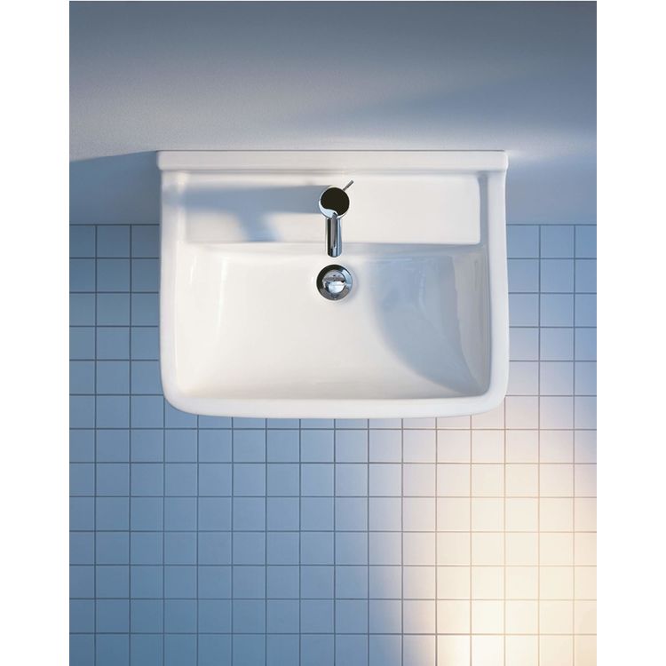Duravit 0300550000 Starck 3 21 5 8 Wall Mount Bathroom Sink With Overflow And Tap Platform - Duravit Wall Mounted Sink Installation Duravit 0300550000 Starck 3 21 5 8 Wall Mount Bathroom Sink With Overflow And Tap Platform - Duravit Wall Mounted Sink Installation
