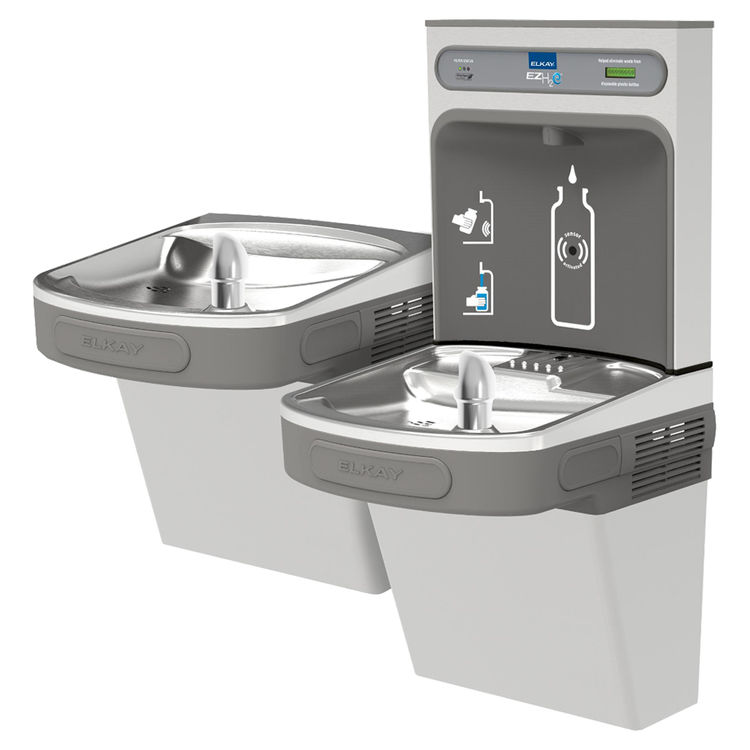Elkay LZSTL8WSVRSK n EZH2O TwoStation Cooler Kit PlumbersStock