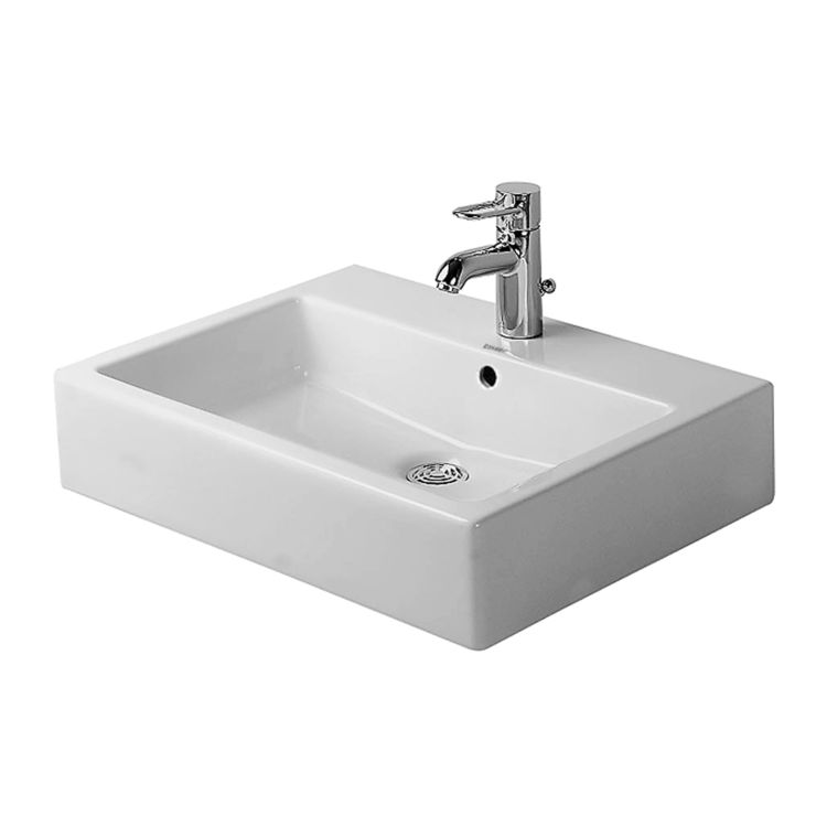 Duravit 04546000271 Duravit 04546000271 Vero Wall-Mounted Porcelain Bathroom Sink White