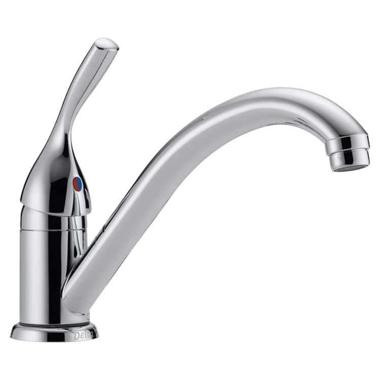 Delta 101-DST Delta 101-DST Classic Single Handle Kitchen Faucet, 1-Hole, Chrome
