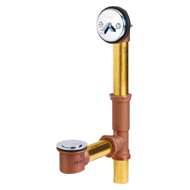 Gerber 41-808 Gerber 41-808 Gerber Classics Brass Pop-Up Drain with Pre-Set Adjustable Linkage