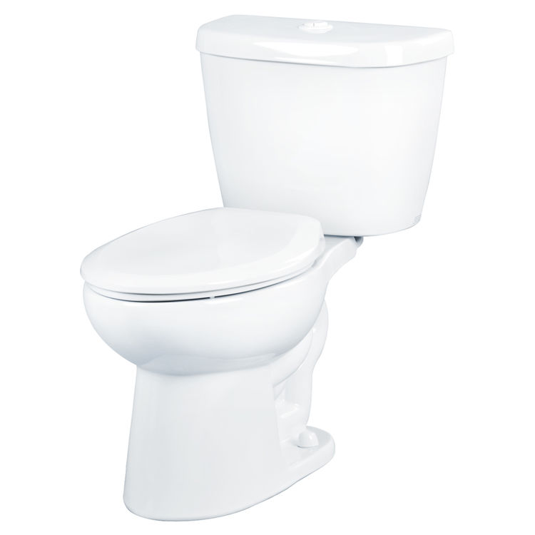 Gerber 21914 Maxwell TwoPiece Elongated Toilet, 1.28 gpf, 14" Rough