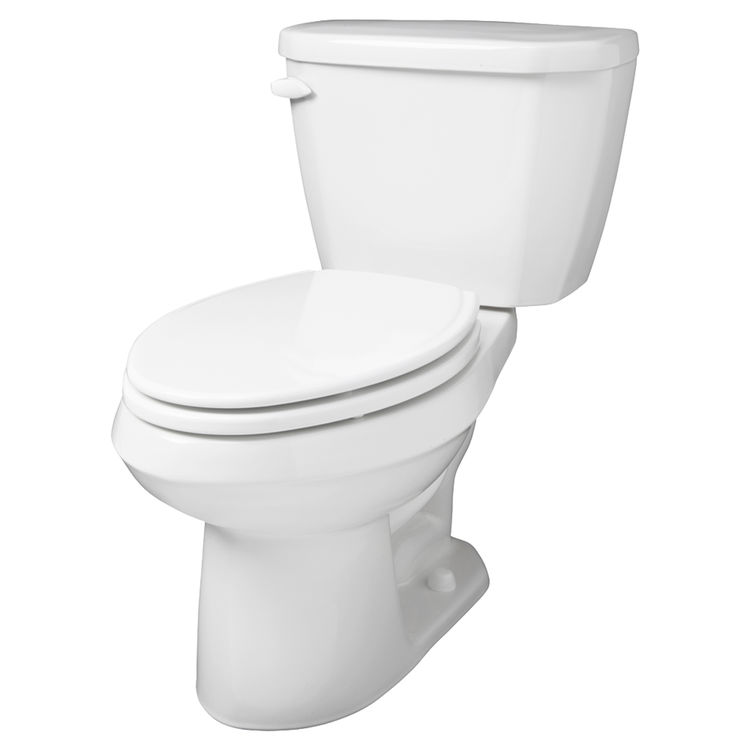 Gerber WS21510 Viper TwoPiece Elongated Toilet, 1.28 gpf, 10" Rough