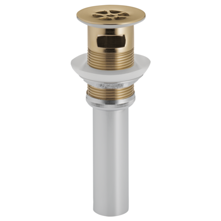 Brizo RP72412GL Brizo RP72412GL Luxe Gold Metal Grid Strainer with Overflow