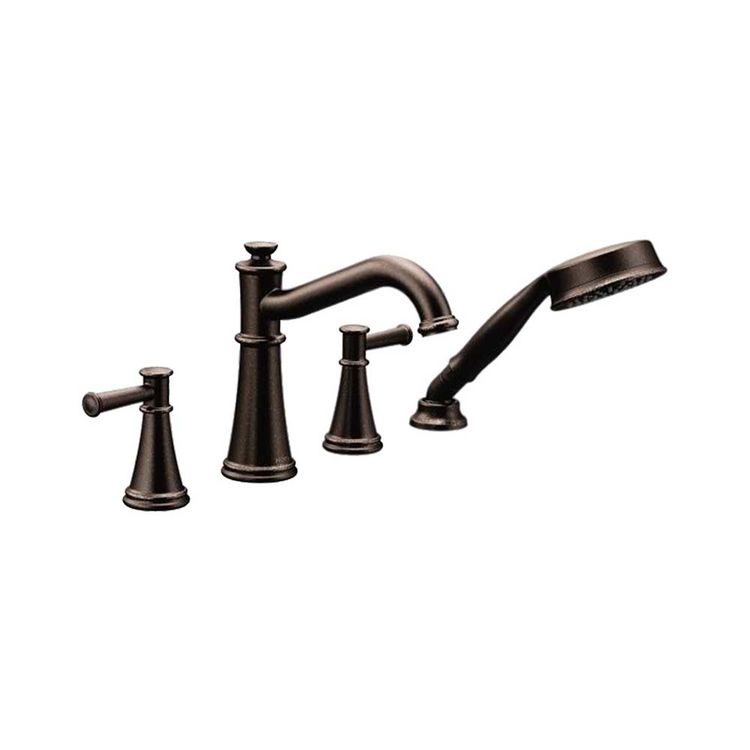 Moen T9024orb Belfield Two Handle Diverter Roman Tub Faucet