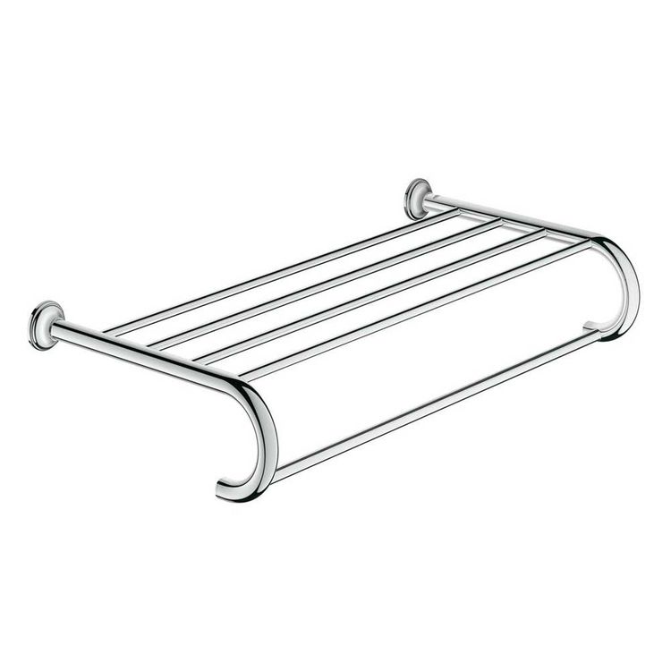 Grohe 40660001 Grohe 40660001 Essentials Authentic Multi-Towel Rack, Starlight Chrome