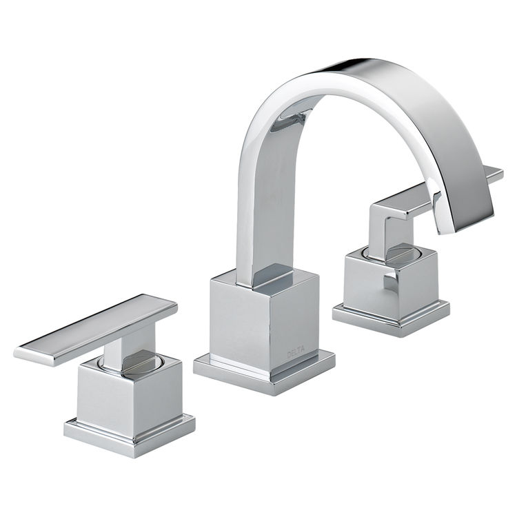 Delta 3553LF Delta 3553LF Vero Widespread Two Handle Bathroom Faucet in Chrome