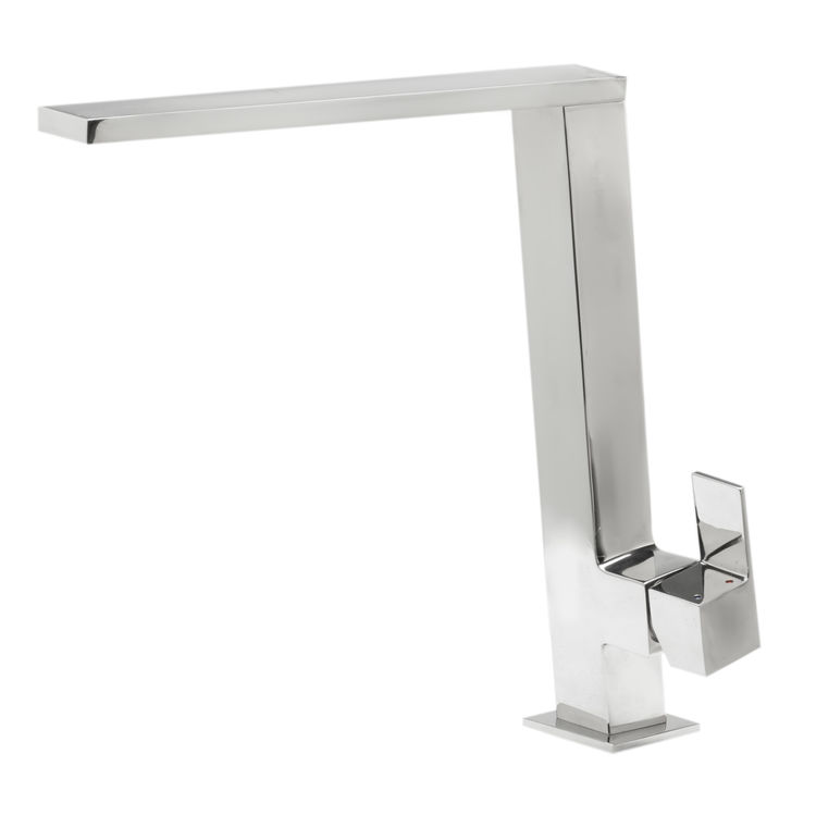 Alfi Ab2047 Pss Modern Square Polished Stainless Steel Kitchen Faucet