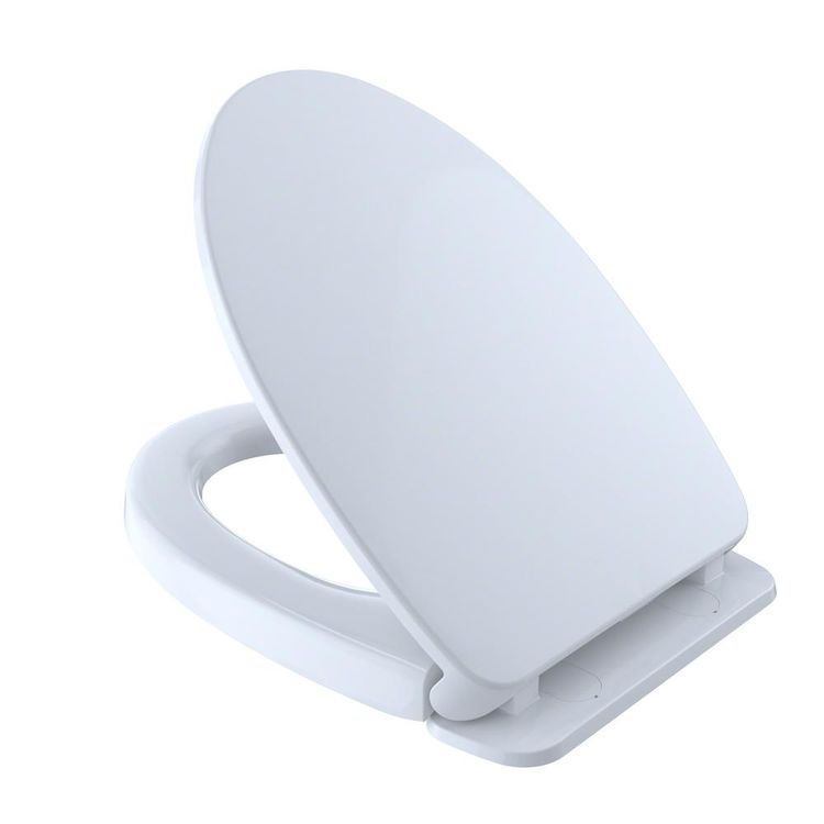 Toto SS124#01 TOTO SoftClose Elongated Toilet Seat (Conceals T40 Connections), Cotton White, SS124#01