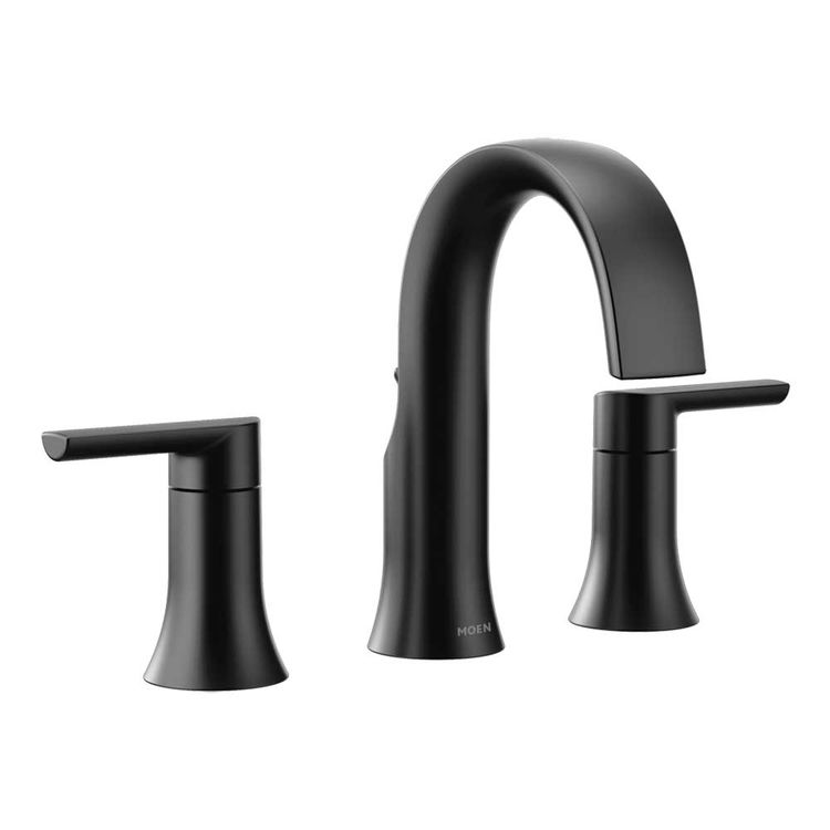 Moen Ts6925bl Doux Two Handle Widespread Lavatory Faucet