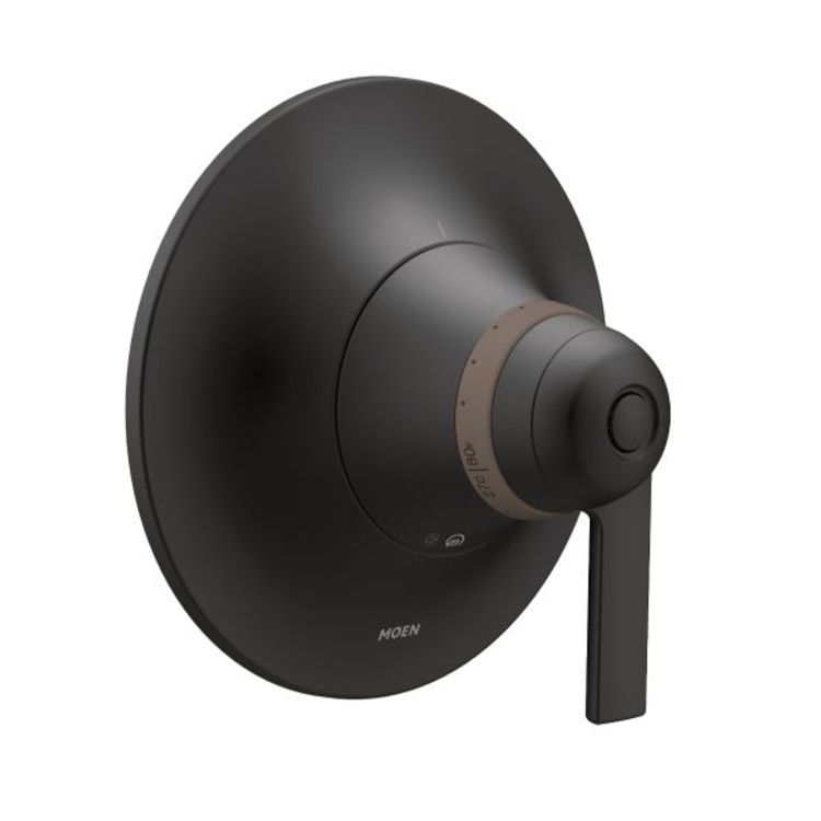 Moen TS3101BL Moen TS3101BL Doux ExactTemp Temperature Control Valve Trim, Matte Black