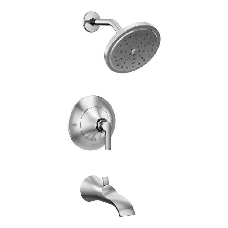 Moen TS2203 Moen TS2203 Doux Posi-Temp Tub and Shower Trim, Chrome