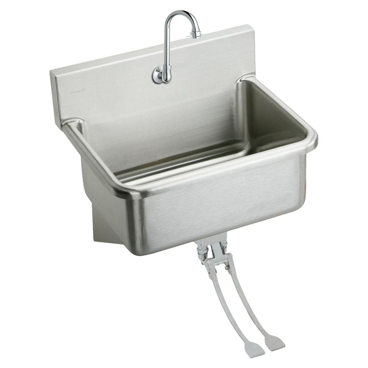 Elkay EWS3120FC ScrubUp Stainless Steel Single Bowl Sink Package