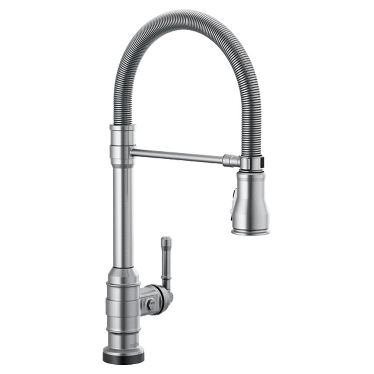 Delta 9690T-AR-DST Delta 9690T-AR-DST Broderick One Handle Semi Pro Kitchen Faucet w/ Touch2O, Arctic Stainless
