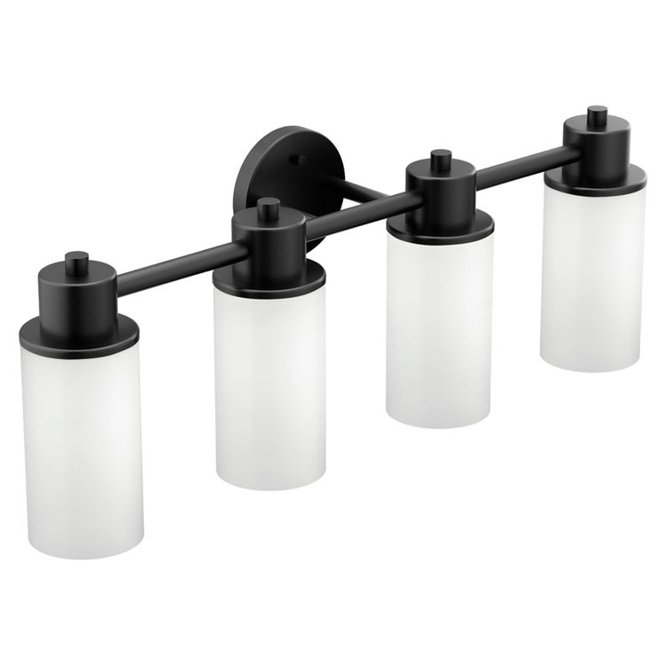Moen Dn0764bl Iso Four Globe Bath Light Matte Black Plumbersstock