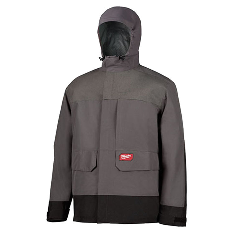 Milwaukee 310G-3X Milwaukee 310G-3X RainShell Jacket Only, Gray with Black, 3X - HydroBreak