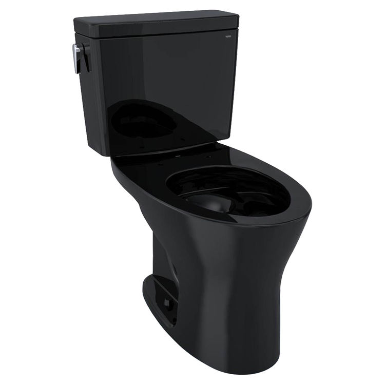 Toto Drake Two Piece Elongated Dual Flush 1 28 And 0 8 Gpf Dynamax Tornado Flush Toilet Ebony Cst746cem 51