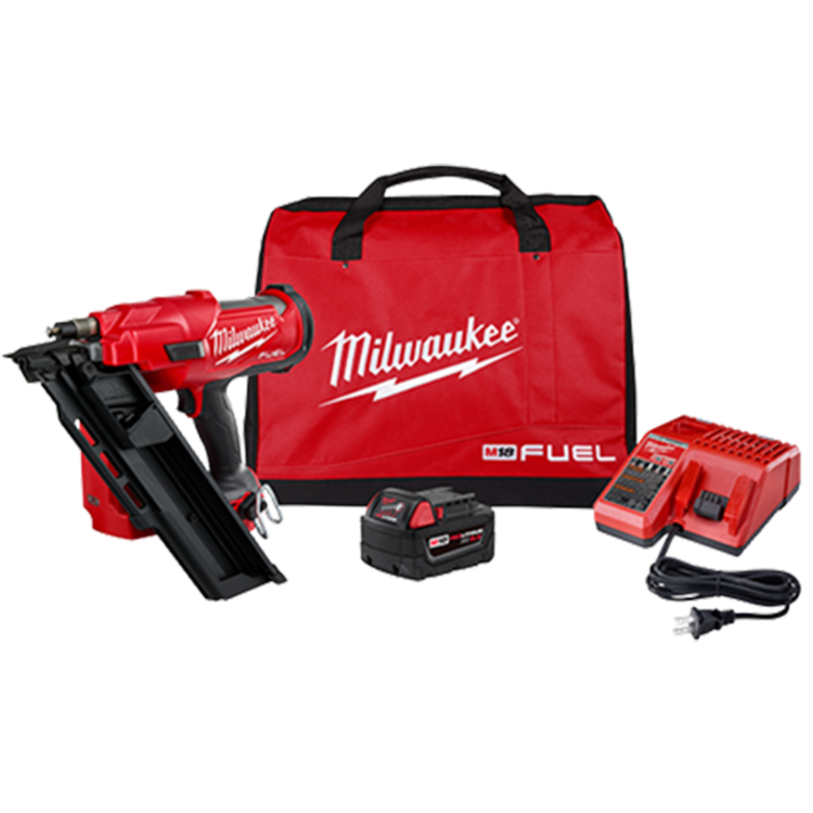 Milwaukee 2745-21 Milwaukee 2745-21 M18 Fuel Framing Nailer Set - 30 Degree