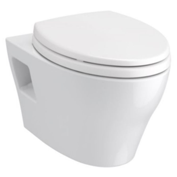 Toto Ep Wall Hung Dual Flush Toilet 1 28 Gpf 0 9 Gpf With Duofit In Wall Tank Kit Cwt428cmfg Ms Matte Silver