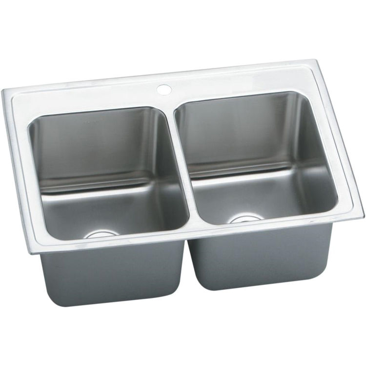 Elkay DLRQ3322121 Elkay DLRQ3322121 Gourmet Stainless Steel Double Bowl Sink