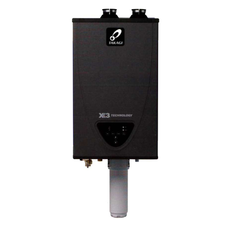 Takagi TK180X3P X3 Tankless Water Heater w/ Pump 180k BTU, Scale
