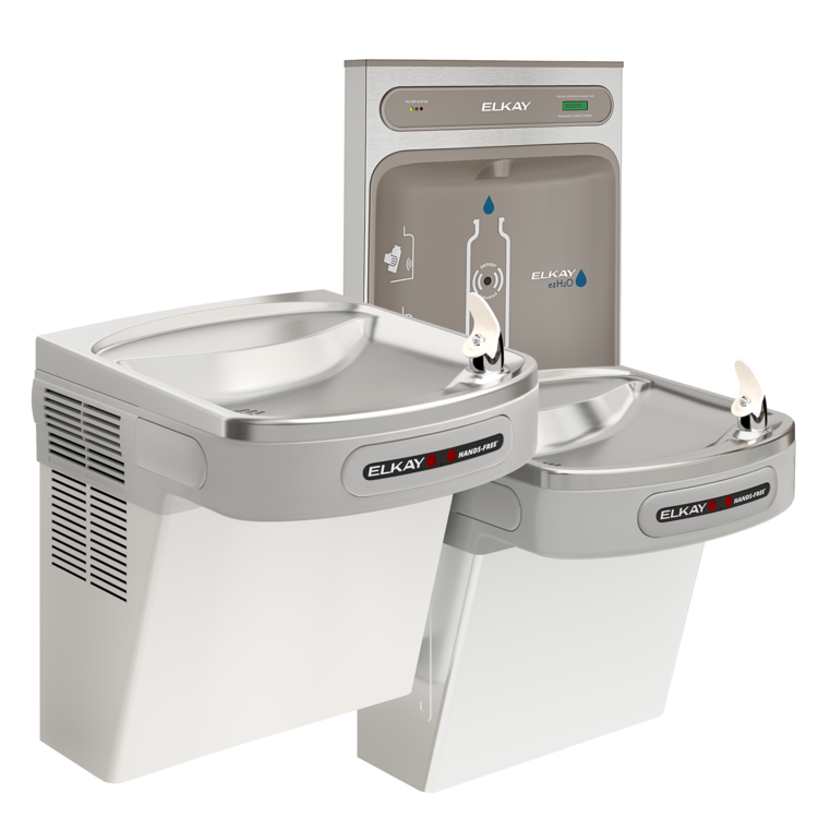 Elkay LZOOTL8WSLK BiLevel HandsFree Water Cooler w/ EZH2O Bottle