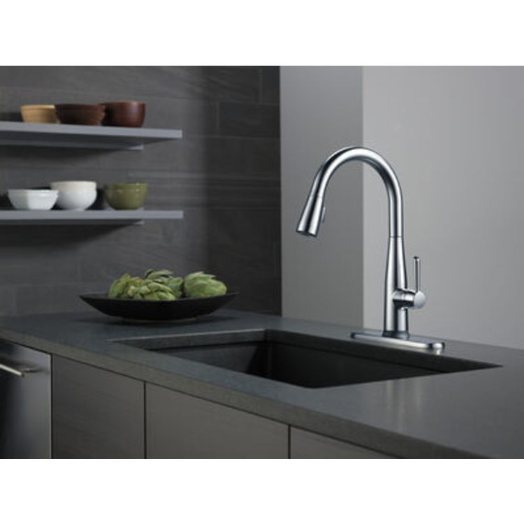 View 3 of Delta 9113TV-AR-DST Delta Essa Single-Handle Pull-Down Faucet, Arctic Stainless - 9113TV-AR-DST