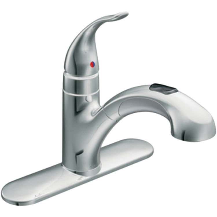 Moen 67315c Integra Chrome Single Handle Pullout Kitchen Faucet