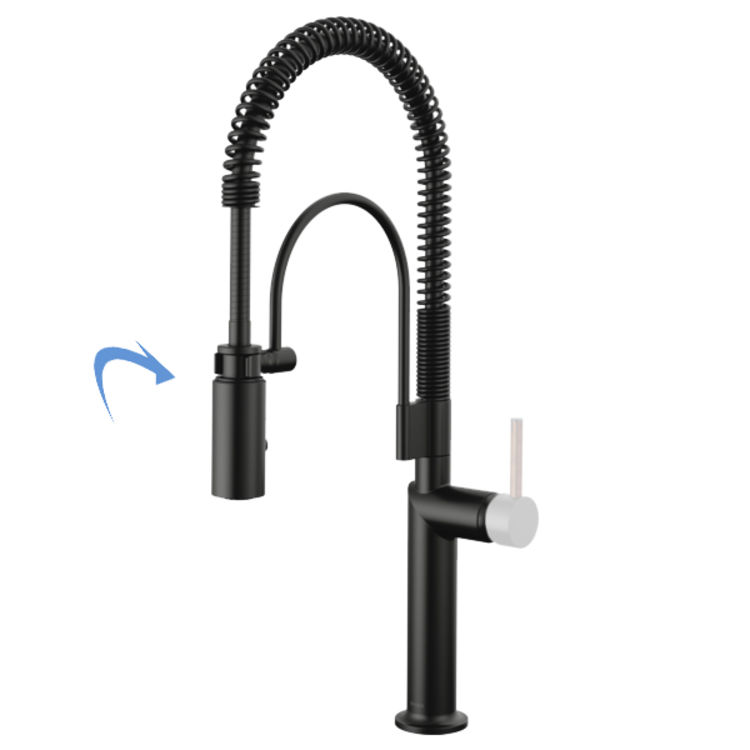 Brizo 63375LFBLLHP Odin SemiProfessional Kitchen Faucet Less handle