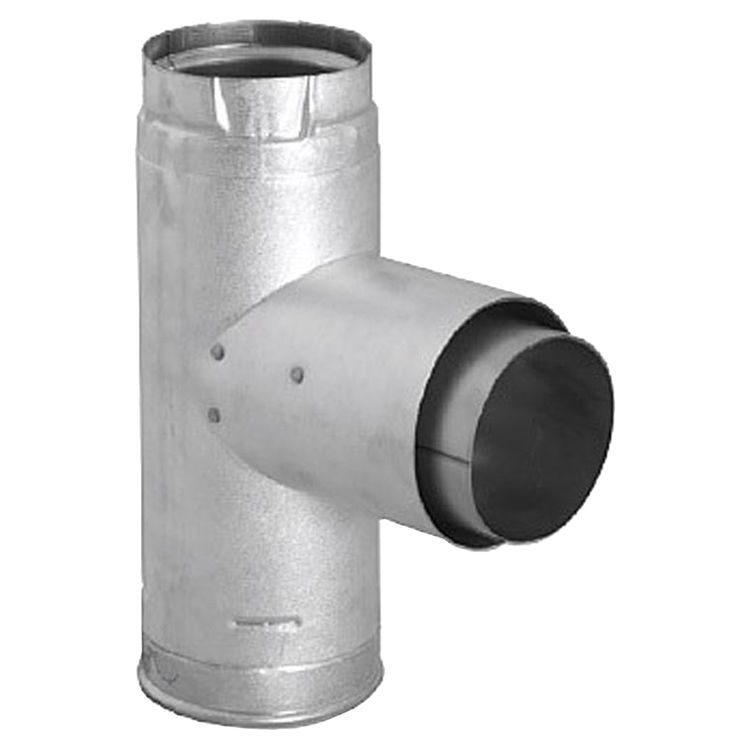 View 2 of M&G DuraVent 4PVP-TADB DuraVent 4PVP-TADB PelletVent Pro 4-Inch Adapter Tee w/ Clean-Out Cap