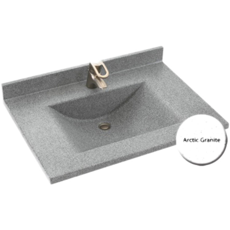 Swanstone CV1B2249BD035 Arctic Granite 22" X 49" Contour Vanity Top