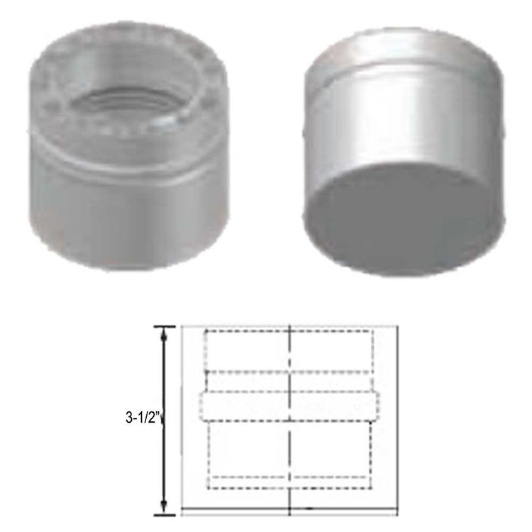 View 3 of M&G DuraVent W2-TC7 DuraVent W2-TC7 FasNSeal W2 7-Inch Tee Cap
